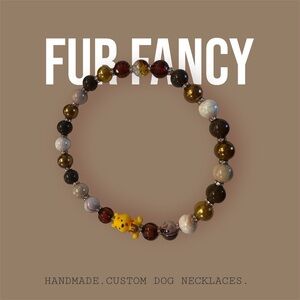 Colorful Beaded Dog Necklace